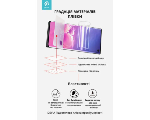 Плівка захисна Devia hydrogel iPhone 17 (DV-IP-17M)