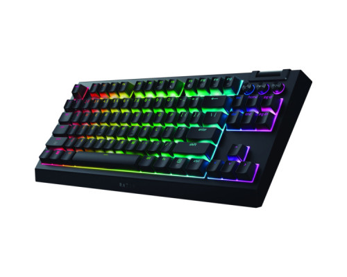 Клавіатура Razer BlackWidow V4 Low-Profile TKL Wireless/Bluetooth/USB Green switch UA Black (RZ03-05450500-R3M1)