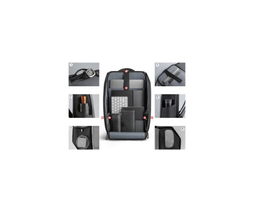 Рюкзак для ноутбука Kingsons 15.6" laptop backpack Dark Grey (KS3203W-B) Рюкзак для ноутбука Kingsons 15.6" laptop backpack Dark Grey (KS3203W-B)