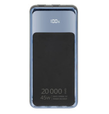 Батарея універсальна RivaCase 20000mA, 45W, QC/PD, LCD, black (RIVAPOWER VA1075 (Black))