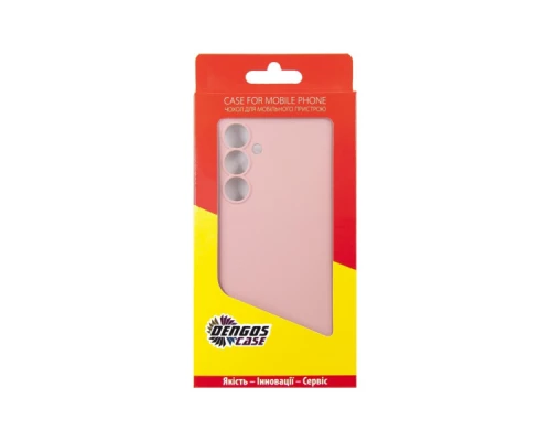 Чохол до мобільного телефона Dengos Samsung Galaxy A55 5G + Glass Pink (DG-KM-92) Чохол до мобільного телефона Dengos Samsung Galaxy A55 5G + Glass Pink (DG-KM-92)