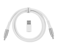 Дата кабель USB-C + USB A to USB-C 1.0m Double-Sleeved Geek white Keychron (CAB20_KEYCHRON)