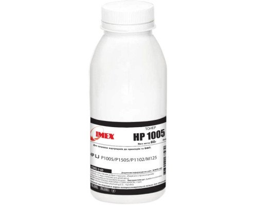 Тонер HP LJ P1005/P1505/P1102/M125, 60г Black Imex (CMG-3-60)
