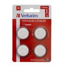 Батарейка Verbatim CR 2450 Lithium 3V * 4 (49535)