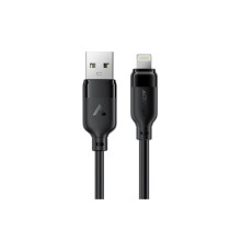 Дата кабель USB 2.0 AM to Lightning 1.2m 2.4A TPE black Acefast (6974316286202)