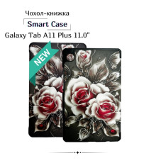 Чохол до планшета BeCover Smart Case Samsung Galaxy Tab A11 Plus SM-X236B 11.0" Black Rose (714013)