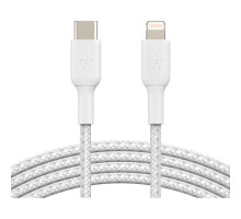 Дата кабель USB-C to Lightning 2.0m white Belkin (CAA004BT2MWH)