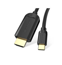 Кабель мультимедійний USB-C to HDMI M 1.5m black Vention (CGUBG)