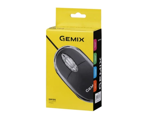 Мишка Gemix GM105 USB black (GM105Bk) Мишка Gemix GM105 USB black (GM105Bk)
