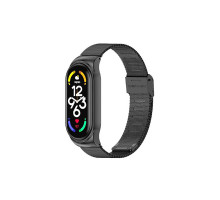 Ремінець до фітнес браслета BeCover Metal для Xiaomi Mi Smart Band 7 Black (707493)