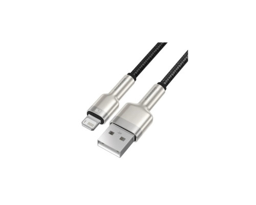 Дата кабель USB 2.0 AM to Lightning 0.25m 2.4A Cafule Series Meta black Baseus (CALJK-01)