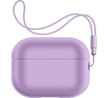Чохол для навушників Armorstandart Silicone Case with straps для Apple Airpods Pro 2 Pink Purple (ARM68613)