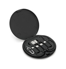 Дата кабель USB charging cable set Treasure box 0.2m 60w black Voltronic (Data Cable Set/60B)