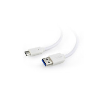 Дата кабель USB 3.0 AM to USB-C 0.1m Cablexpert (CCP-USB3-AMCM-W-0.1M)
