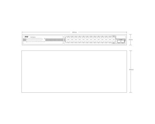Комутатор мережевий TVT DIGITAL TD-B2224S1-PGA Комутатор мережевий TVT DIGITAL TD-B2224S1-PGA