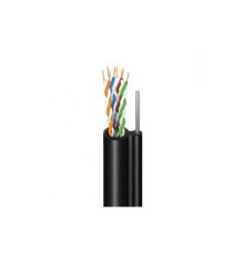 Кабель мережевий FinMark FTP CAT5e 4P 24AWG PE-MR B 305m Drum, зовнішній, трос 7х0,5 мм (279681)