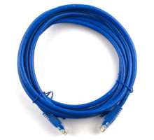 Патч-корд 25м, RJ-45, Cat.5e, CU, мідь, синій Ritar (PCR-CU/25Be / 07443)