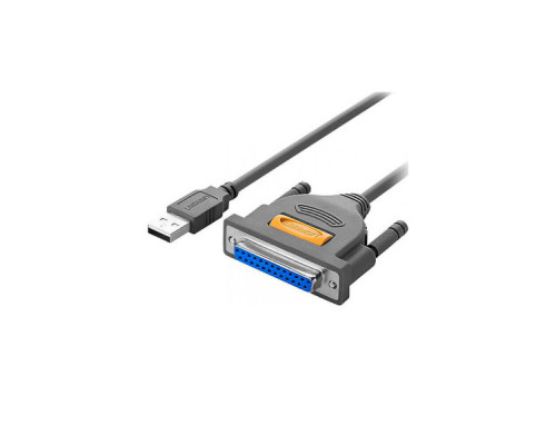 Кабель для принтера USB 2.0 to DB25 2.0m US167 black Ugreen (20224)