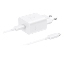 Зарядний пристрій Samsung USB-C 45W + cable USB-C to USB-C white (EP-T4511XWEGEU)