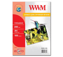 Фотопапір WWM A4 (G200.100)