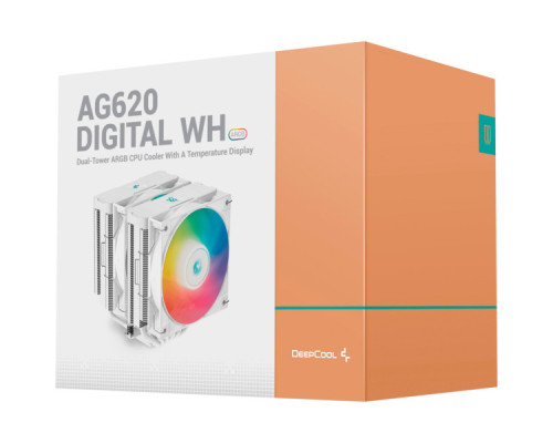 Кулер до процесора Deepcool AG620 Digital WH ARGB (R-AG620-WHADMN-G-2)