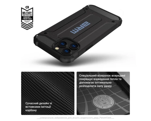 Чохол до мобільного телефона Armorstandart Panzer Samsung A15 4G (A155) / A15 5G Black (ARM73733) Чохол до мобільного телефона Armorstandart Panzer Samsung A15 4G (A155) / A15 5G Black (ARM73733)