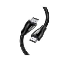 Кабель мультимедійний HDMI M to HDMI M 5.0m braided HD140 black Ugreen (80405)