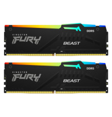 Модуль пам'яті для комп'ютера DDR5 32GB (2x16GB) 6800 MHz Beast RGB EXPO Kingston Fury (ex.HyperX) (KF568C34BBEAK2-32)