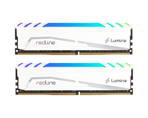 Модуль пам'яті для комп'ютера DDR5 32GB (2x16GB) 6800 MHz Redline RGB White Mushkin (MLB5C680CKKP16GX2)