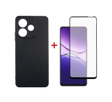 Чохол до мобільного телефона Dengos Oppo A5 Pro Case Carbon + Glass (Black) (DG-KM-150)