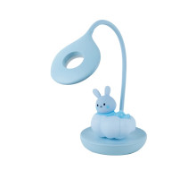 Настільна лампа Kite Cloudy Bunny LED з акумулятором, блакитна (K24-493-1-3) Настільна лампа Kite Cloudy Bunny LED з акумулятором, блакитна (K24-493-1-3)