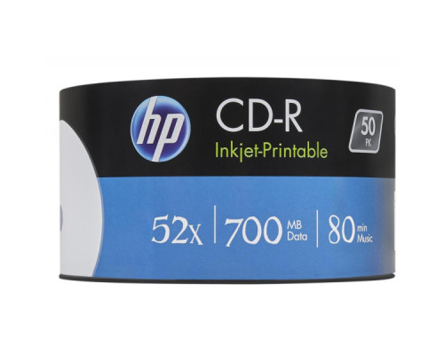 Диск CD HP CD-R 700MB 52X IJ PRINT 50шт Spindle (69312/CRE00017WIP-3)