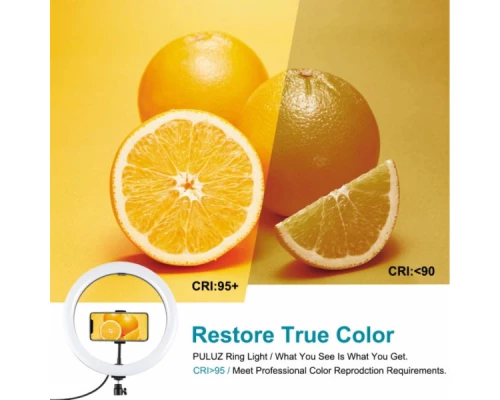 Набір блогера Puluz Ring USB LED lamp PKT3062B 11.8" + tripod 1.65 м (PKT3062B) Набір блогера Puluz Ring USB LED lamp PKT3062B 11.8" + tripod 1.65 м (PKT3062B)