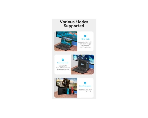 Кабель мультимедійний HDMI to HDMI 5.0m V2.0 4K 60Hz Aluminum Alloy Blue Vention (ALHSJ) Кабель мультимедійний HDMI to HDMI 5.0m V2.0 4K 60Hz Aluminum Alloy Blue Vention (ALHSJ)
