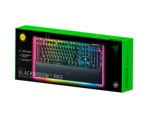 Клавіатура Razer BlackWidow V4 PRO Yellow Switch USB UA Black (RZ03-04681800-R3M1)