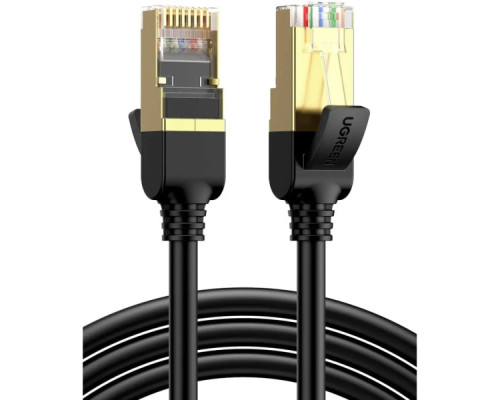Патч-корд 2м, F/FTP cat 7 RJ-45 black Ugreen (U_11269)