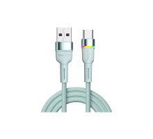 Дата кабель USB 2.0 AM to USB-C 1.0m 3A LED blue Essager (EXCT-XCD03)