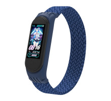 Ремінець до фітнес браслета Armorstandart Braided Solo Loop для Xiaomi Mi Band 4/5/6 Blue size L (ARM58758)