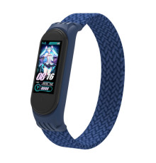 Ремінець до фітнес браслета Armorstandart Braided Solo Loop для Xiaomi Mi Band 4/5/6 Blue size L (ARM58758)