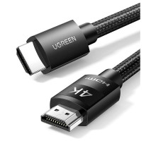 Кабель мультимедійний HDMI to HDMI 1.0m V2.0 Cafule 4K HD119 Ugreen (30999)