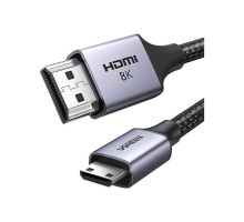 Кабель мультимедійний HDMI M to HDMI mini M 2.0m 8K HD163 black Ugreen (15515)