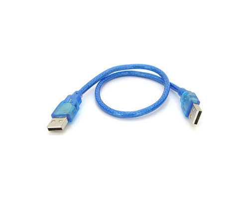 Дата кабель USB 2.0 AM/AM 0.5m blue Ritar (YT-AM/AM-0.5TBL)