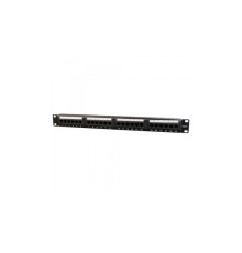 Патч-панель 19" 24xRJ-45 UTP cat.6, 1U, тип 110 Cablexpert (NPP-C624CM-001)