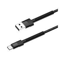 Дата кабель USB 2.0 AM to USB-C 1.0m 2.4А black ColorWay (CW-CBUC063-BK)