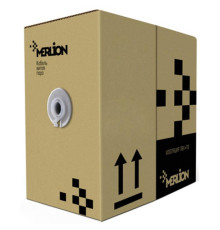 Кабель мережевий Merlion FTP 305м КНПЭп (4*2*0,5) 4Р 24AWG [СCA] cat.5e, зовнішнй, др (03504)