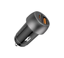 Зарядний пристрій Promate drivegear-pd33 USB-C PD33W + USB-A QC3.0 Black (drivegear-pd33)