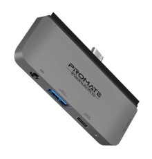 Концентратор Promate USB Hub 4 ports padhub-pro.grey (padhub-pro.grey)